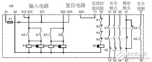 安全繼電器工作原理、接線圖、使用方法